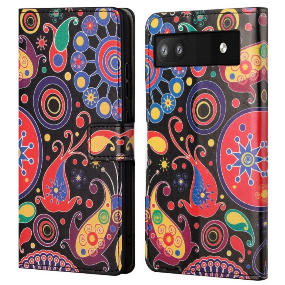 Flipové Pouzdro Na Google Pixel 6A Galaxy Pattern