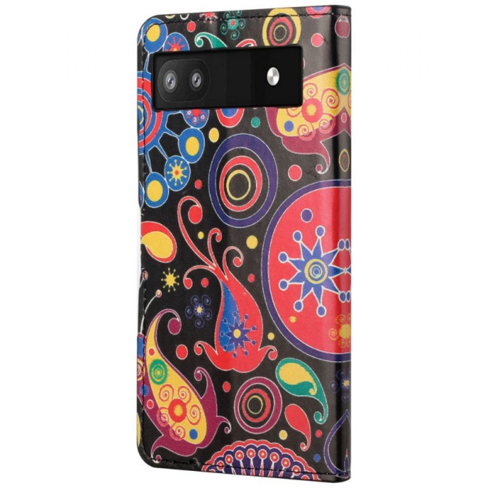 Flipové Pouzdro Na Google Pixel 6A Galaxy Pattern