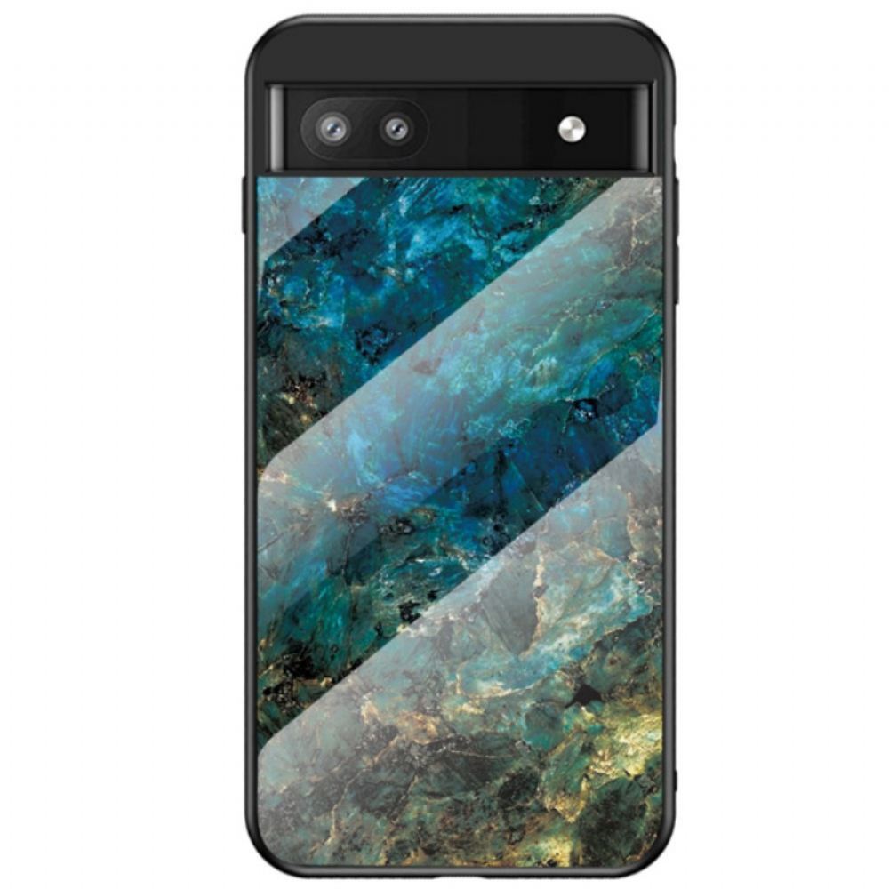 Kryt Na Google Pixel 6A Mramorové Tvrzené Sklo