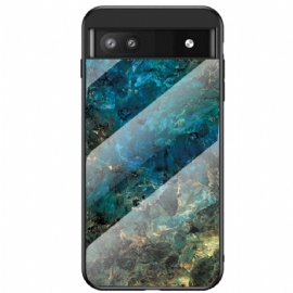 Kryt Na Google Pixel 6A Mramorové Tvrzené Sklo