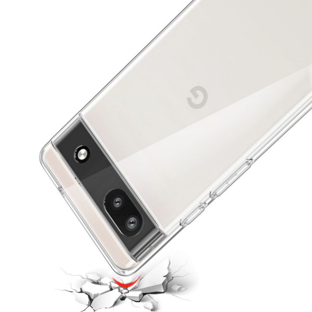 Kryt Na Google Pixel 6A Transparentní Pružný Silikon