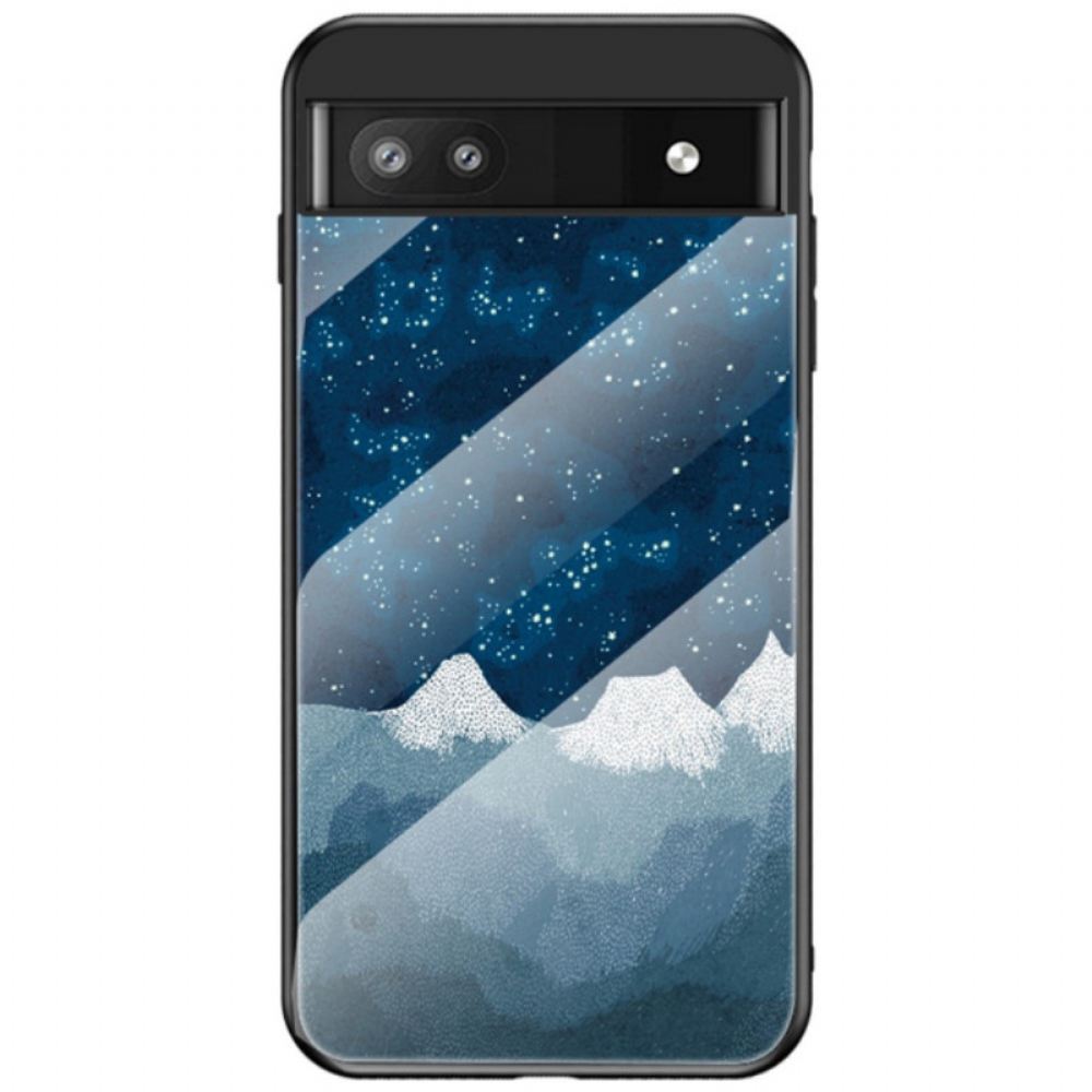 Kryt Na Google Pixel 6A Vzor Z Tvrzeného Skla