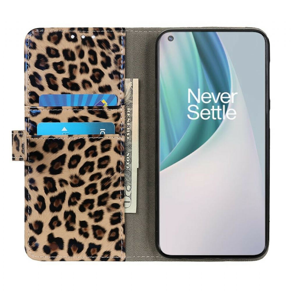 Flipové Pouzdro Na OnePlus Nord N100 Leopard