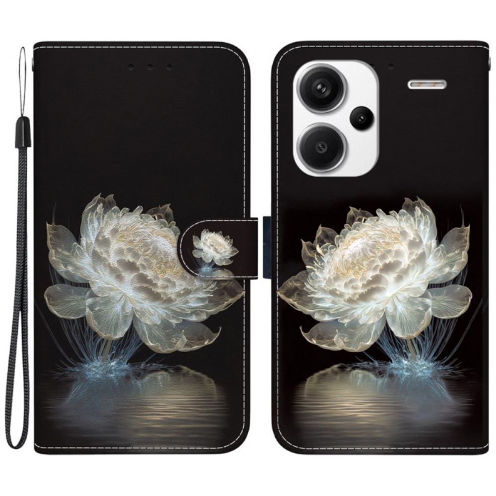 Kožený Kryt Xiaomi Redmi Note 13 Pro Plus 5g Peony Crystal Wallet