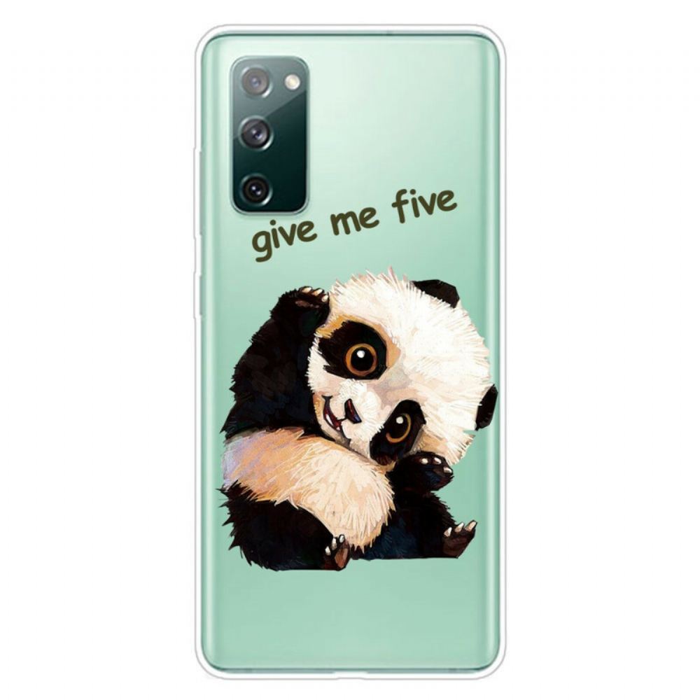 Kryt Na Samsung Galaxy S20 FE Transparentní Panda Dej Mi Pětku