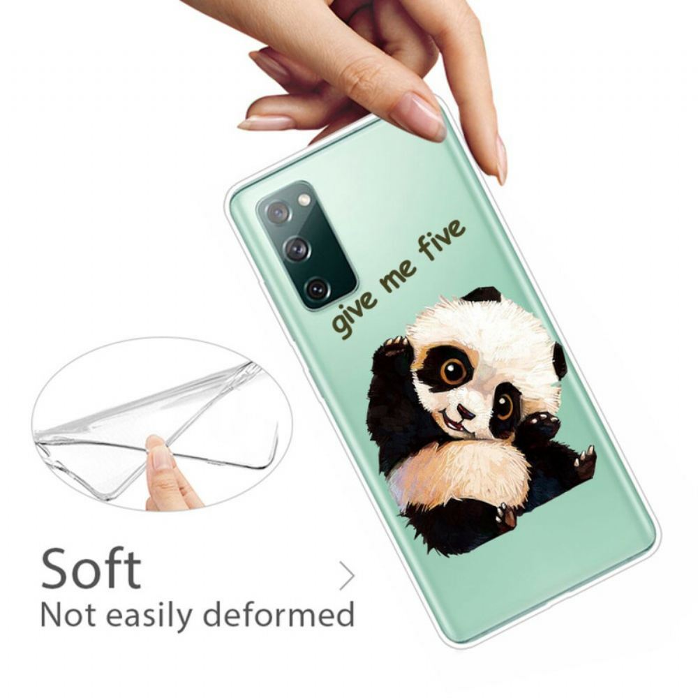 Kryt Na Samsung Galaxy S20 FE Transparentní Panda Dej Mi Pětku