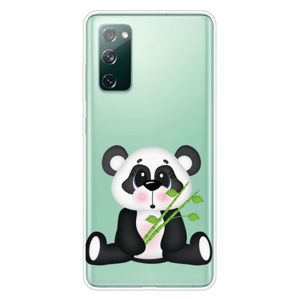 Kryt Na Samsung Galaxy S20 FE Transparentní Smutná Panda