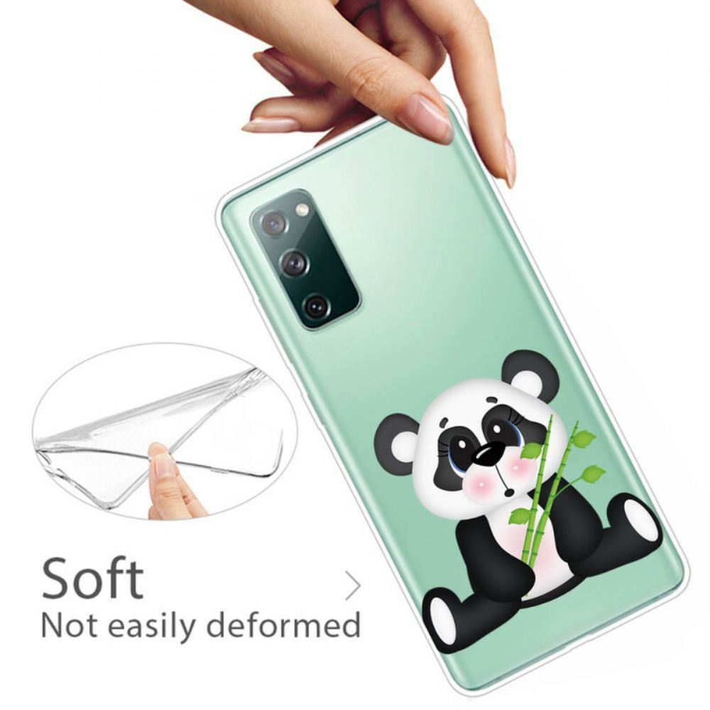 Kryt Na Samsung Galaxy S20 FE Transparentní Smutná Panda