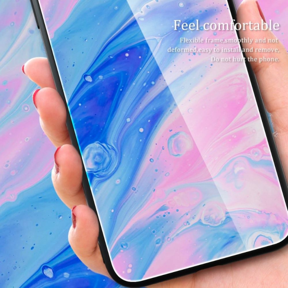 Kryt Na Oppo Reno 8 Pro Tvrzené Sklo V Barvách Mramoru