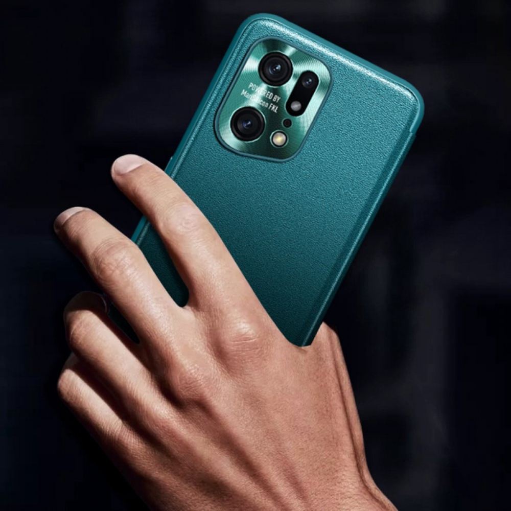 Kryty Na Mobil Na Oppo Find X5 Pro Umělá Kůže