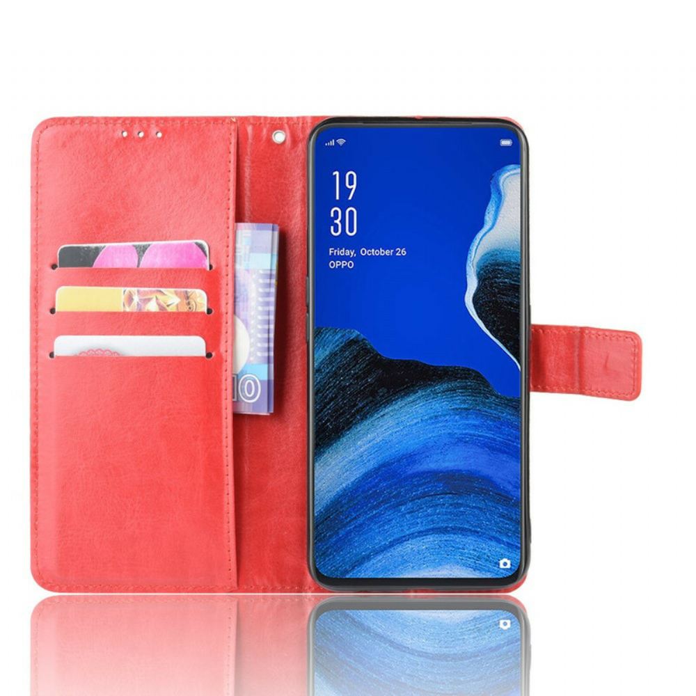 Flipové Pouzdro Na Oppo Reno 2Z Třpytivá Umělá Kůže