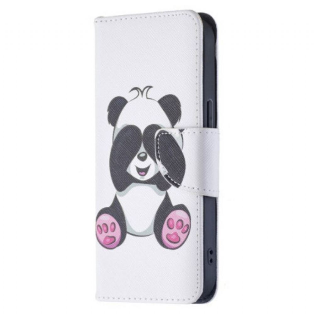 Flipové Pouzdro Na iPhone 15 Panda