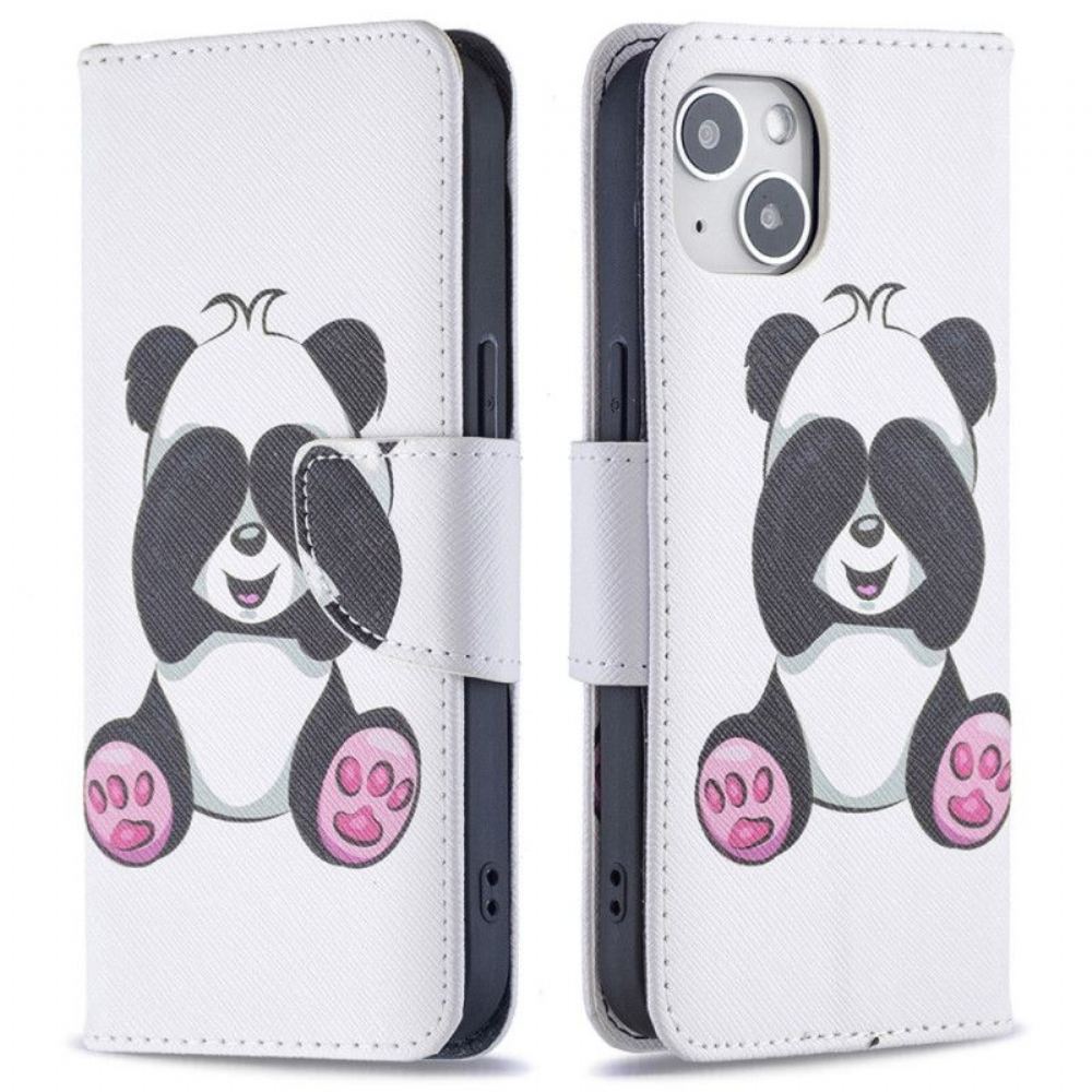 Flipové Pouzdro Na iPhone 15 Panda