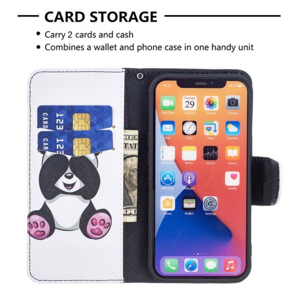 Flipové Pouzdro Na iPhone 15 Panda