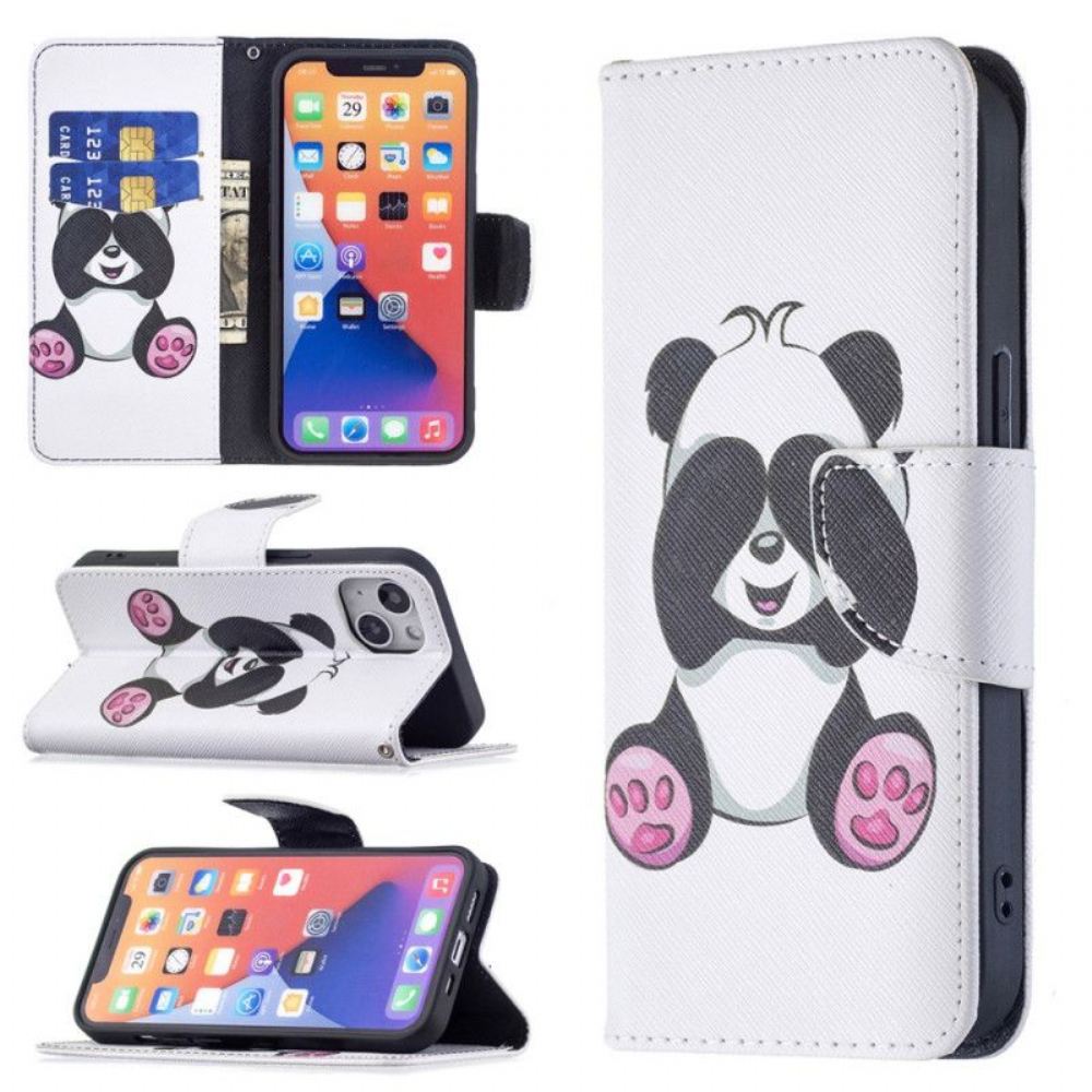 Flipové Pouzdro Na iPhone 15 Panda