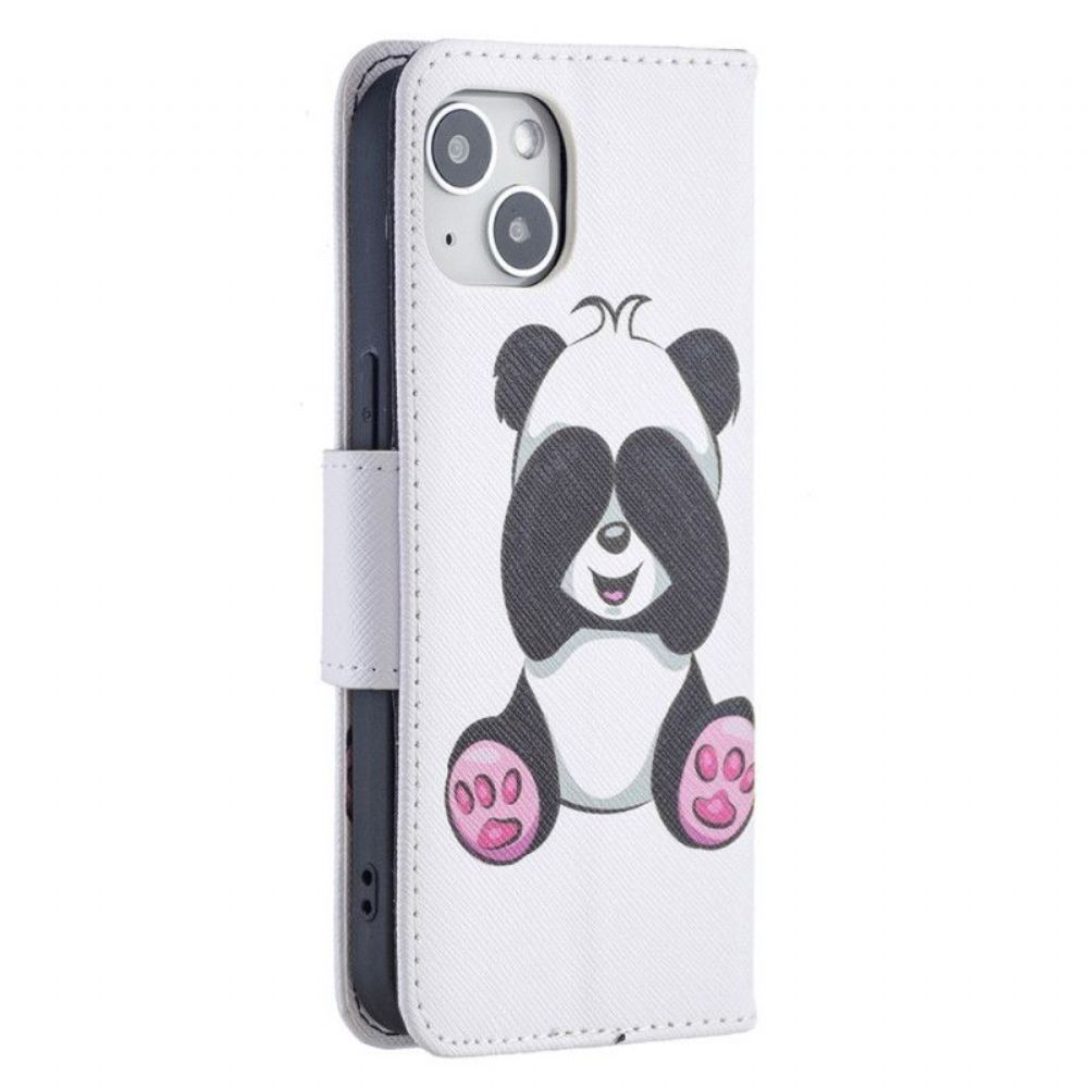 Flipové Pouzdro Na iPhone 15 Panda