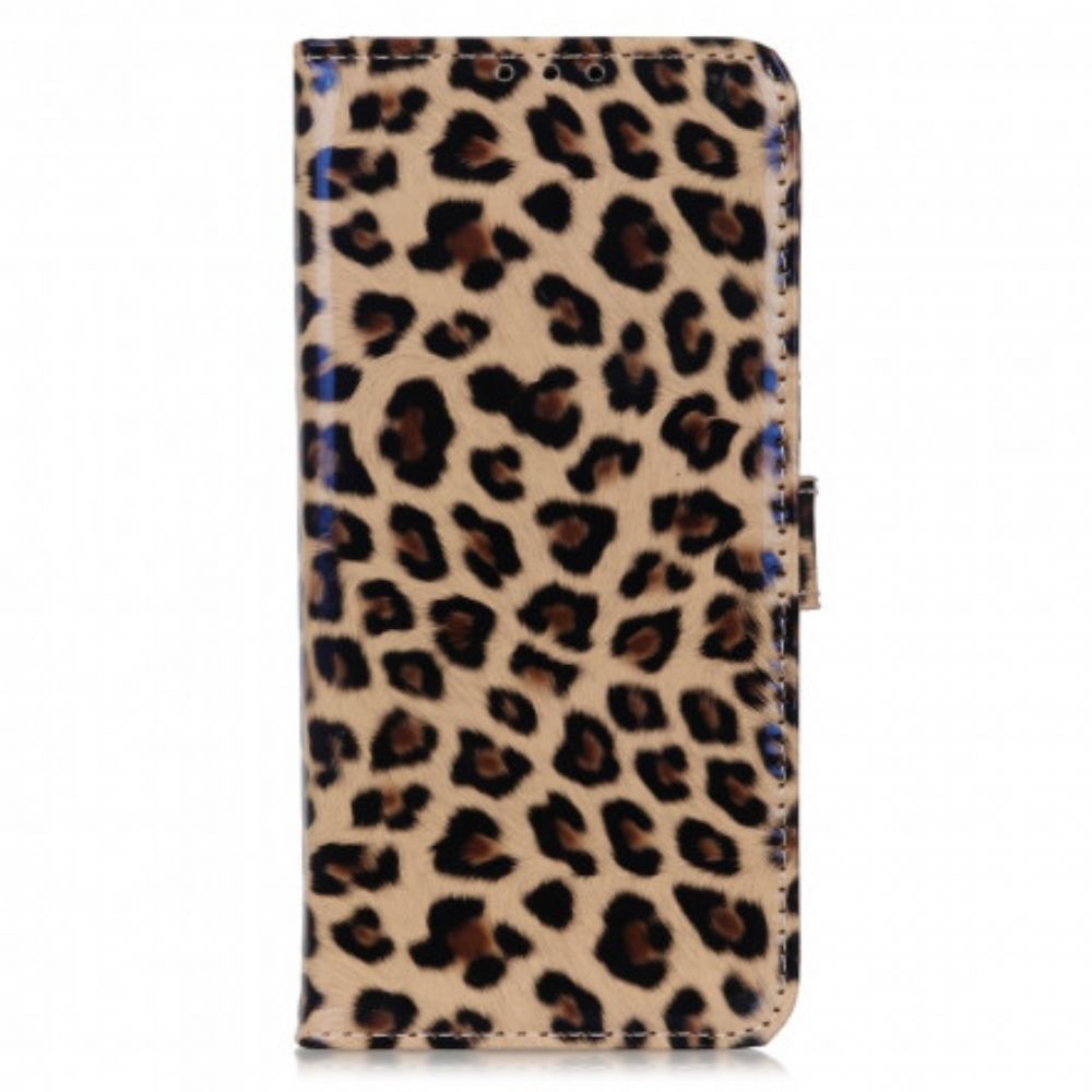 Kožené Pouzdro Na Motorola Edge 20 Lite Leopard