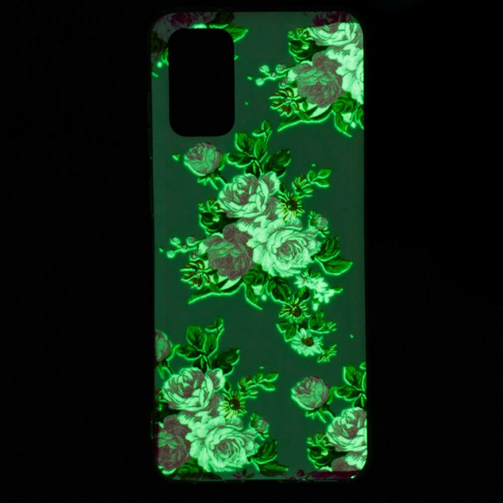 Kryt Na Samsung Galaxy S20 Plus 4G / 5G Fluorescenční Květiny