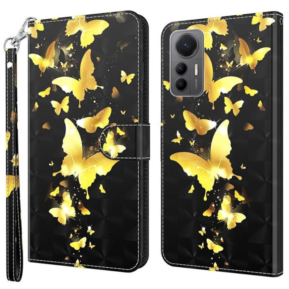 Flipové Pouzdro Na Xiaomi 12 Lite Na Lana Tanga Butterflies