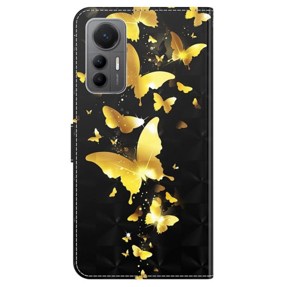 Flipové Pouzdro Na Xiaomi 12 Lite Na Lana Tanga Butterflies