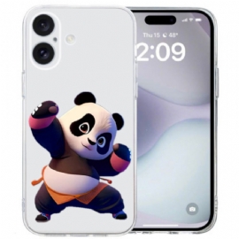 Kryt iPhone 16 Transparentní Panda Edge