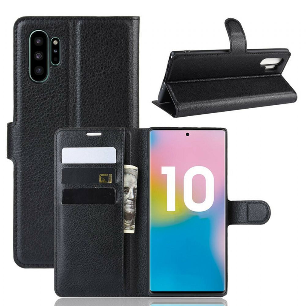 Flipové Pouzdro Na Samsung Galaxy Note 10 Plus Klasické Barvy