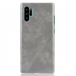 Kryt Na Samsung Galaxy Note 10 Plus Klasický Kožený Efekt Litchi