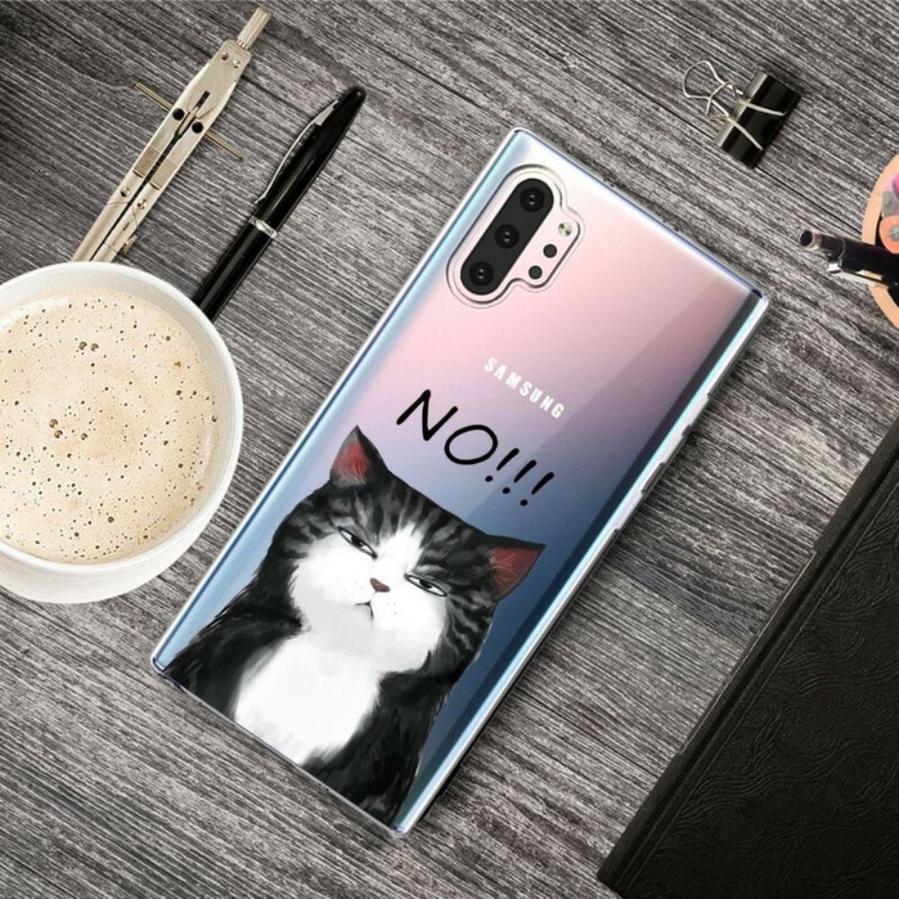 Kryt Na Samsung Galaxy Note 10 Plus Kočka Která Říká Ne