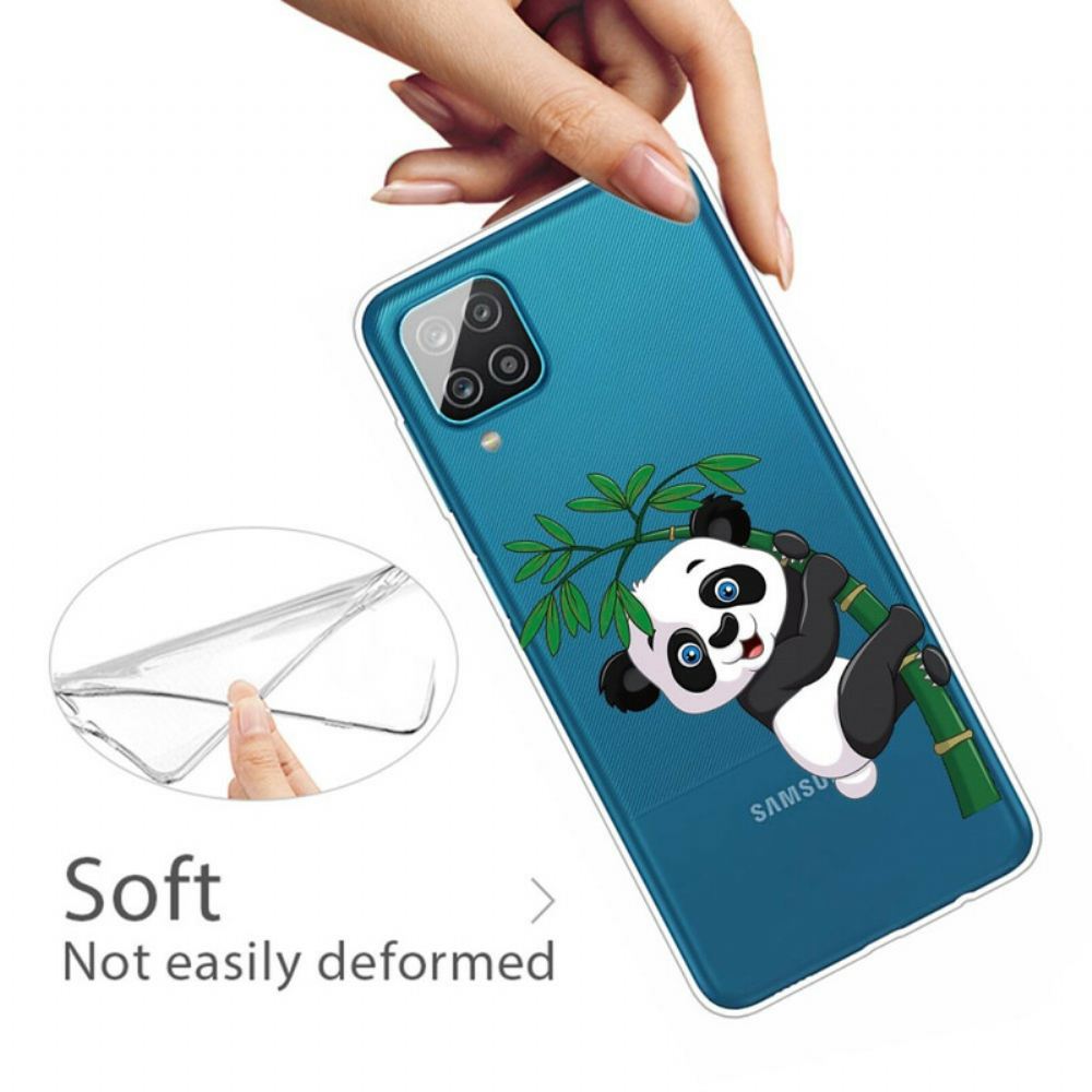 Kryt Na Samsung Galaxy A12 / M12 Bezešvá Panda Na Bambusu