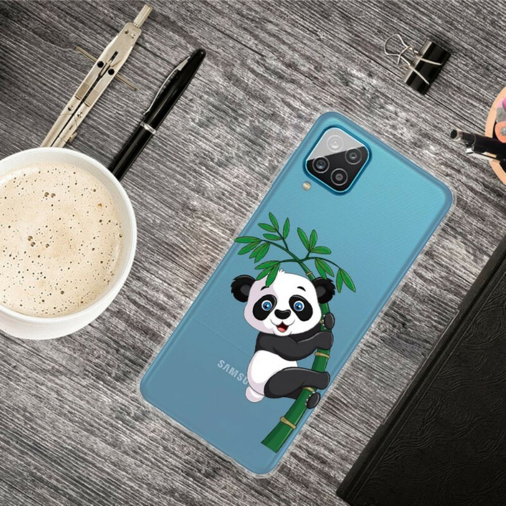 Kryt Na Samsung Galaxy A12 / M12 Bezešvá Panda Na Bambusu