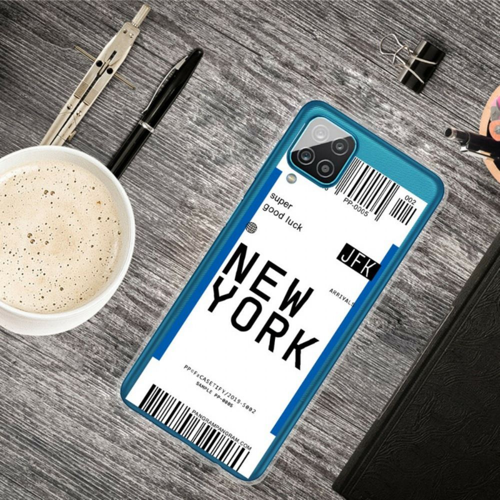 Kryt Na Samsung Galaxy A12 / M12 Palubní Vstupenka Do New Yorku