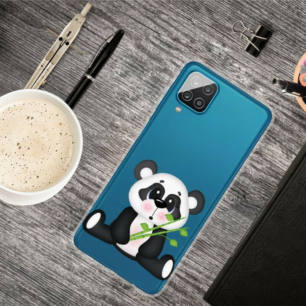 Kryt Na Samsung Galaxy A12 / M12 Transparentní Smutná Panda