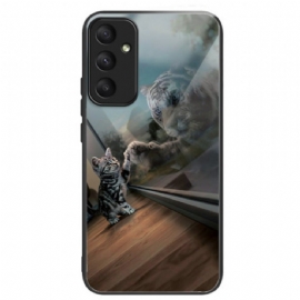 Kryt Samsung Galaxy A55 5g Tvrzené Sklo Cat Mirror