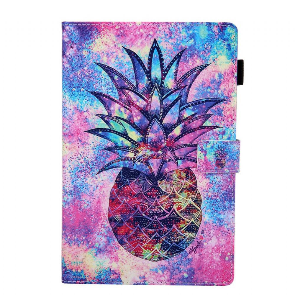 Kožené Pouzdro Na Samsung Galaxy Tab A 10.1 (2019) Funky Ananas