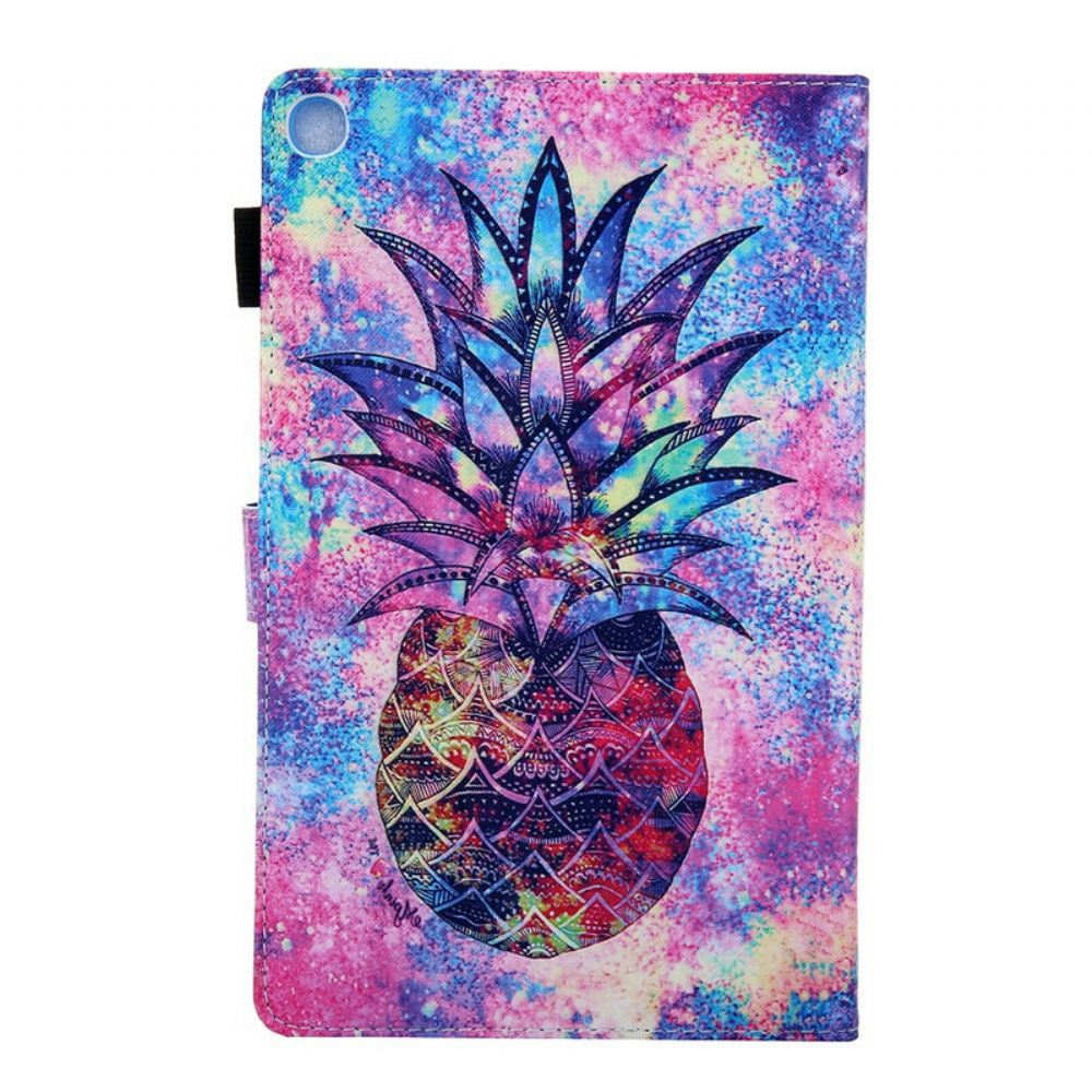 Kožené Pouzdro Na Samsung Galaxy Tab A 10.1 (2019) Funky Ananas