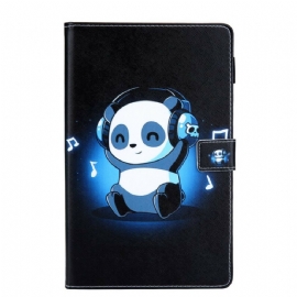 Kožené Pouzdro Na Samsung Galaxy Tab A 10.1 (2019) Funky Panda