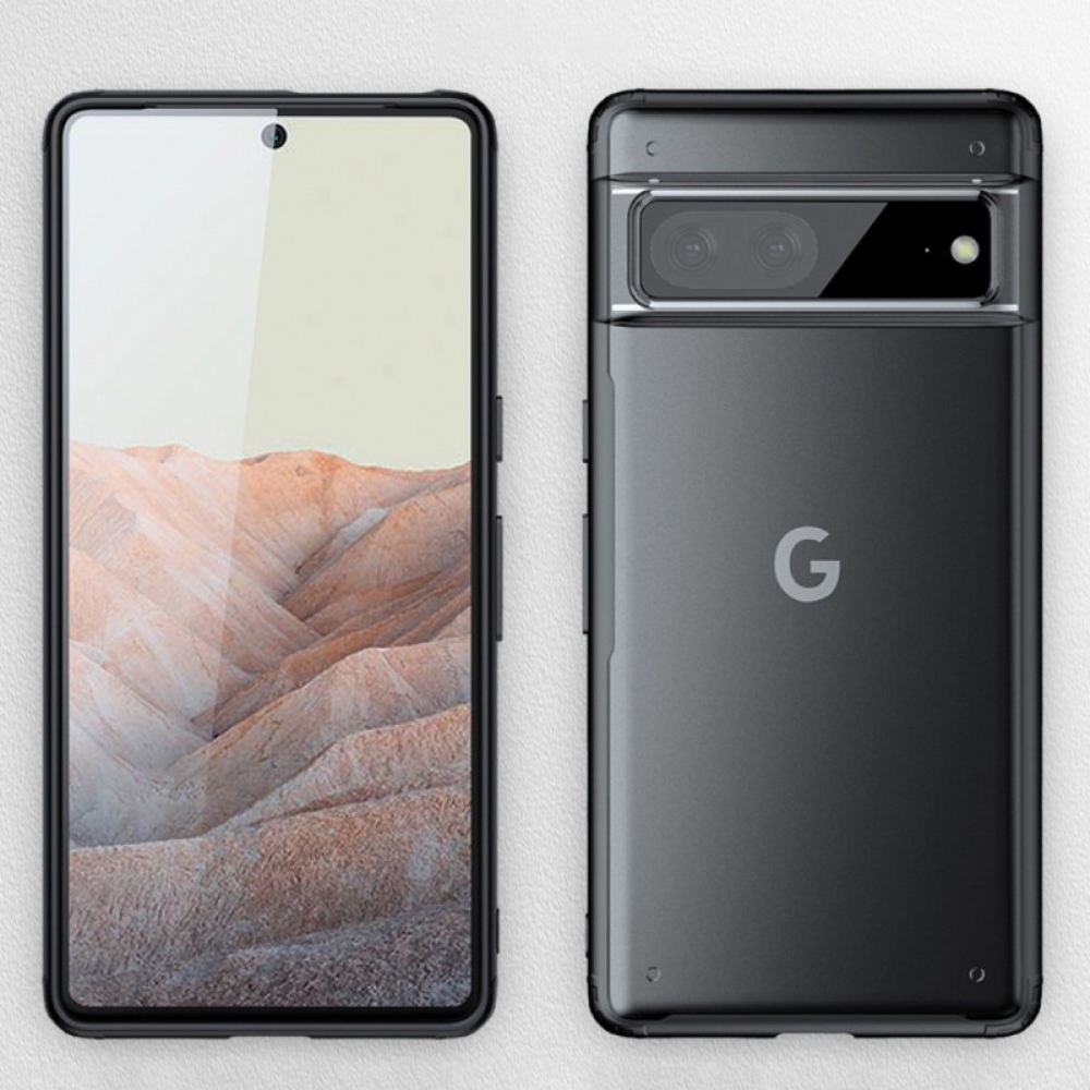 Kryt Na Google Pixel 7 Průsvitné Barevné Okraje