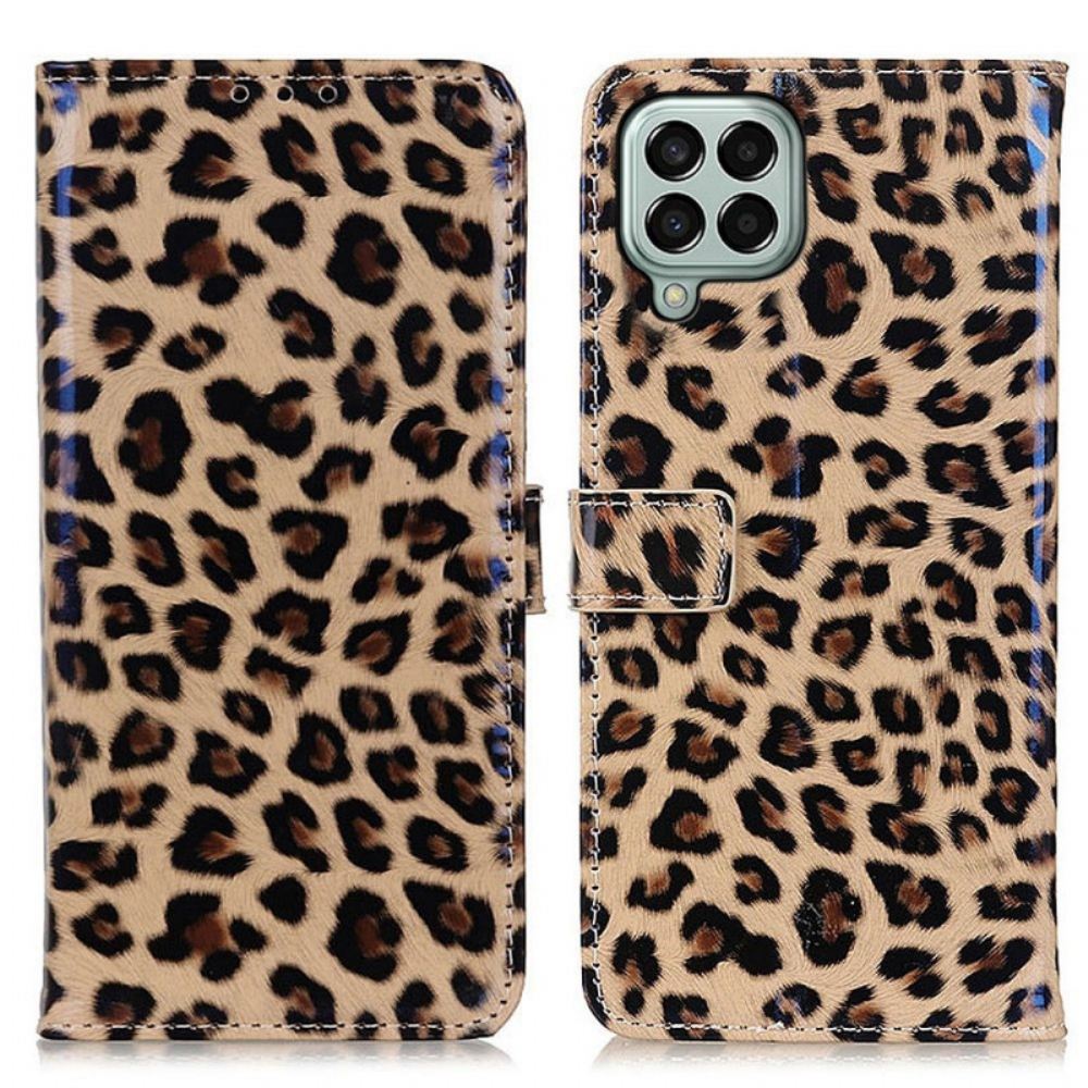 Flipové Pouzdro Na Samsung Galaxy M33 5G Efekt Malého Leoparda