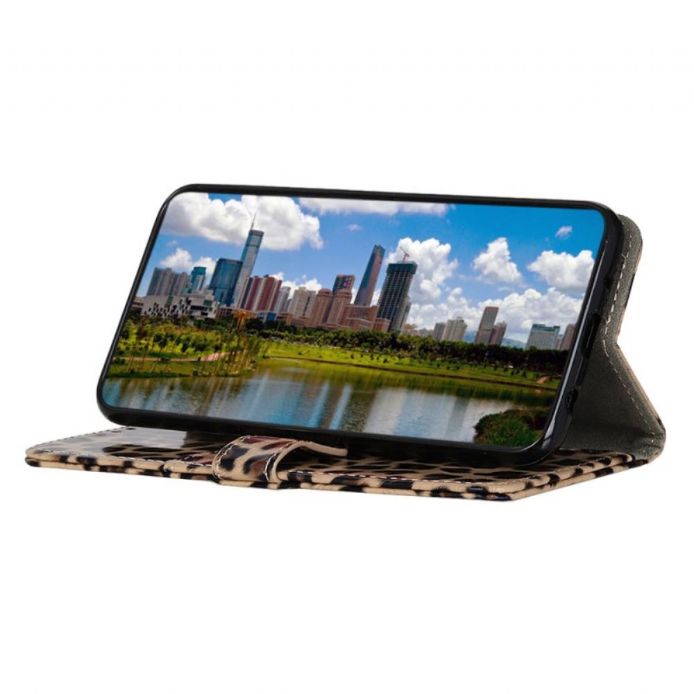 Flipové Pouzdro Na Moto G31 / Moto G41 Obyčejný Leopard