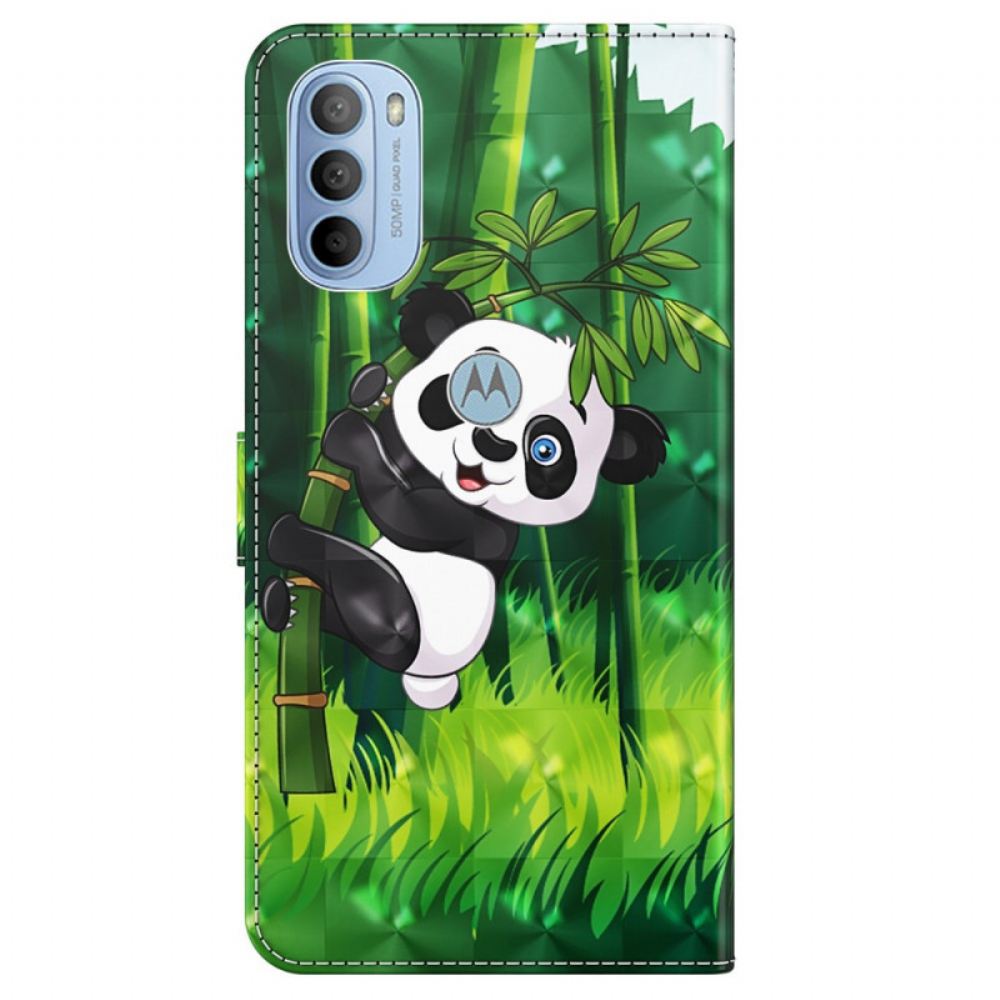 Flipové Pouzdro Na Moto G31 / Moto G41 Panda A Bambus