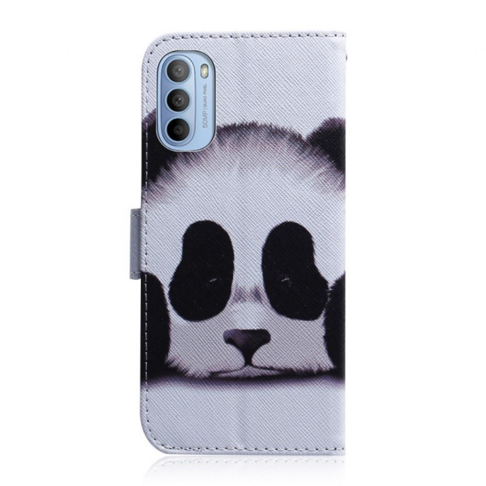 Flipové Pouzdro Na Moto G31 / Moto G41 Panda Tvář