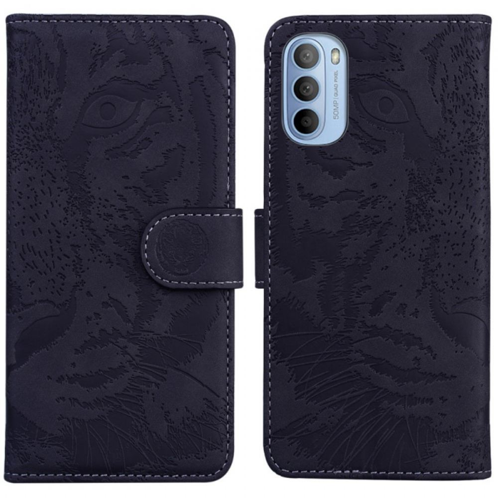 Flipové Pouzdro Na Moto G31 / Moto G41 Tiger Face Print