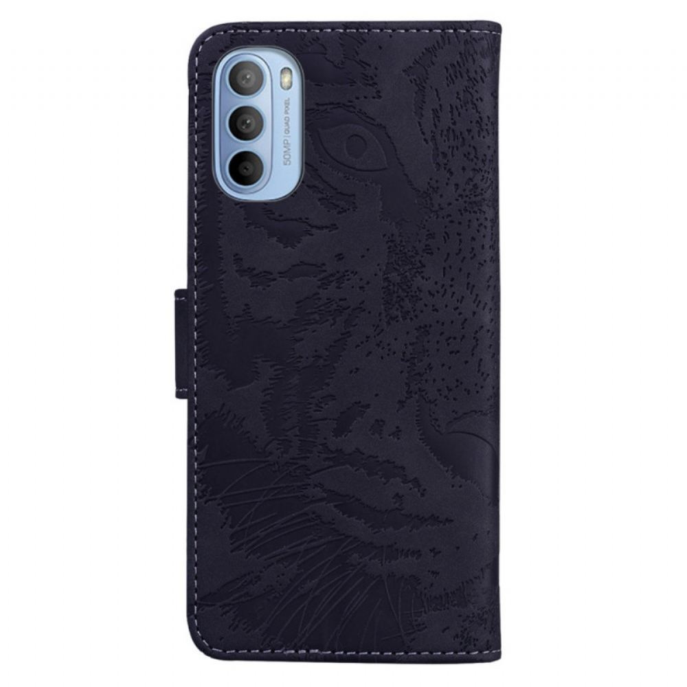 Flipové Pouzdro Na Moto G31 / Moto G41 Tiger Face Print