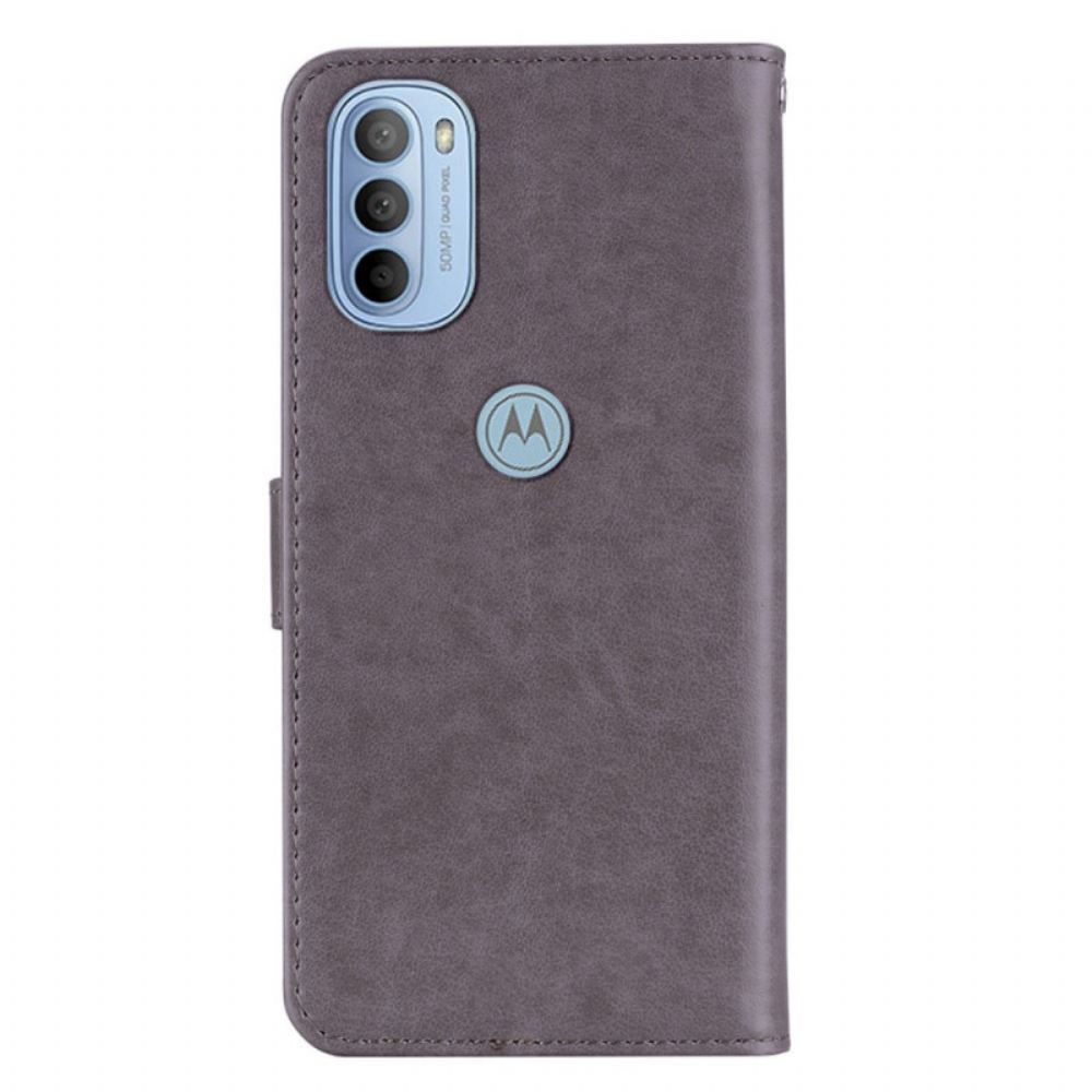 Kožené Pouzdro Na Moto G31 / Moto G41 Sova Mandala A Kouzlo