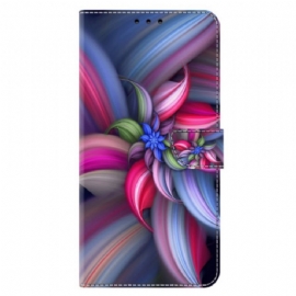 Kožený Kryt Xiaomi Redmi Note 13 5g Barevné Květiny