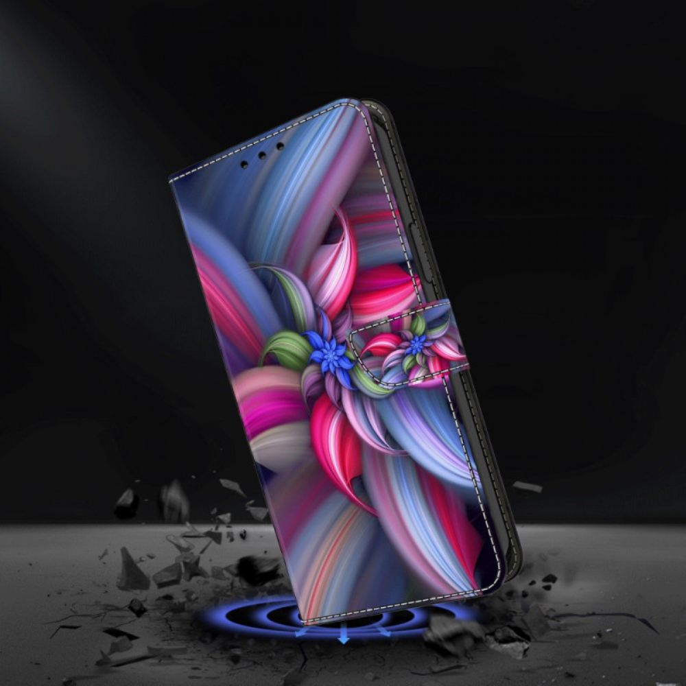 Kožený Kryt Xiaomi Redmi Note 13 5g Barevné Květiny