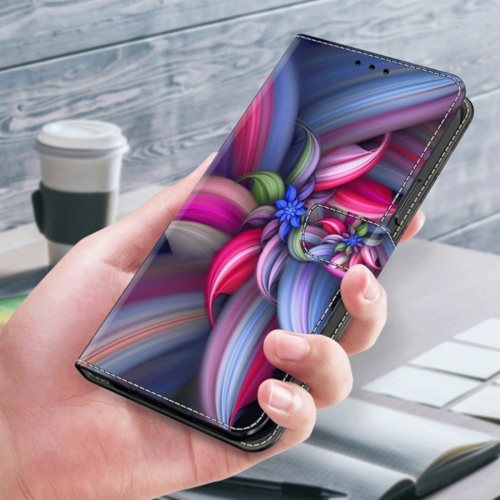 Kožený Kryt Xiaomi Redmi Note 13 5g Barevné Květiny