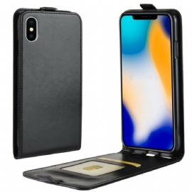 Flipové Pouzdro Na iPhone XS Max Kožené Pouzdro Skládací