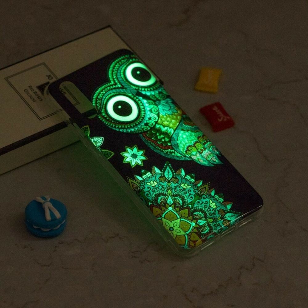 Kryty Na Mobil Na iPhone XS Max Fluorescenční Mandala Sova