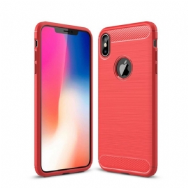 Kryty Na Mobil Na iPhone XS Max Kartáčované Uhlíkové Vlákno